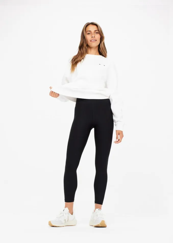 The Upside MATTE TECH MIDI PANT Black Shop Leggings The Upside MATTE TECH MIDI PANT Black Shop Leggings