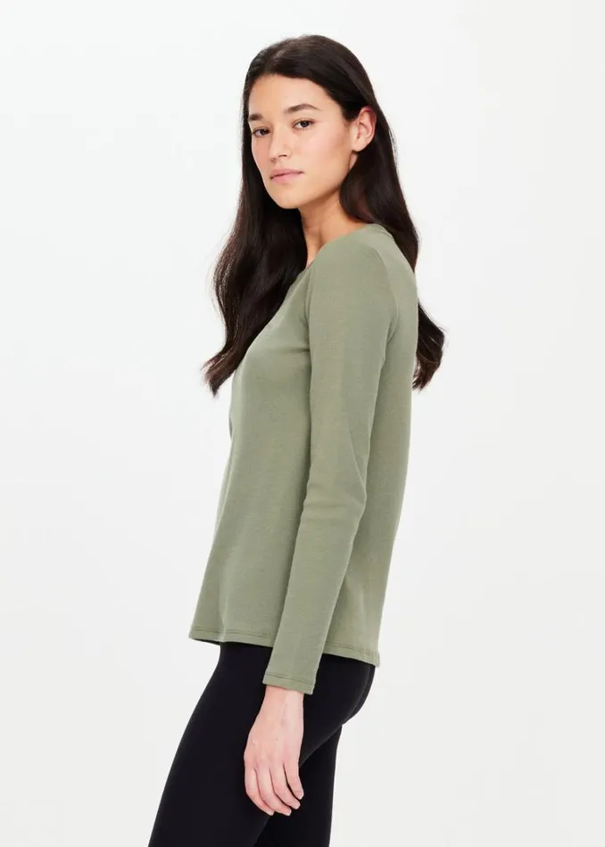 The Upside MILA LONG SLEEVE Olive Shop Shirts and Tanks The Upside MILA LONG SLEEVE Olive Shop Shirts and Tanks