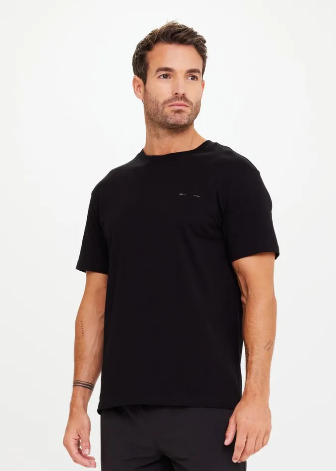 The Upside NEWMAN TEE Black Shop Tops