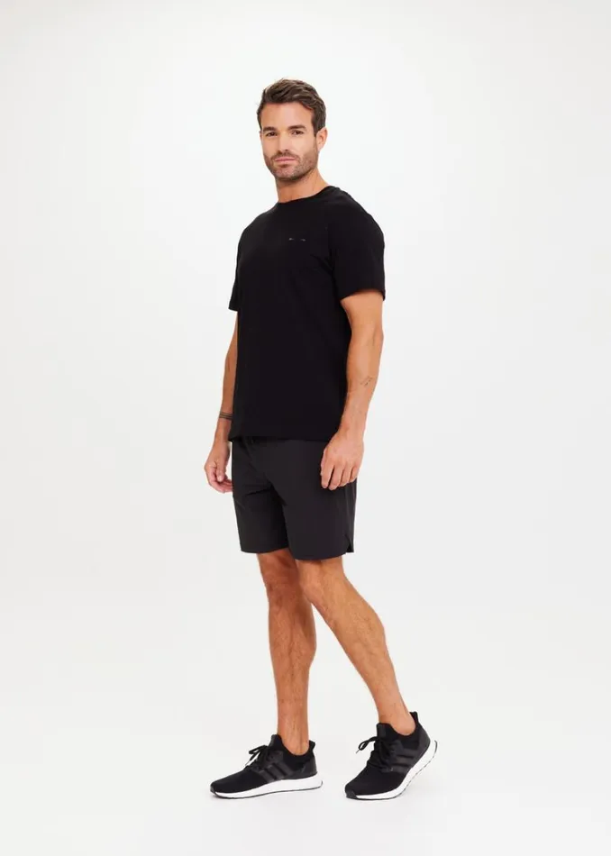 The Upside NEWMAN TEE Black Shop Tops The Upside NEWMAN TEE Black Shop Tops