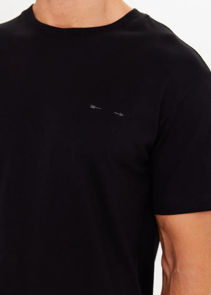 The Upside NEWMAN TEE Black Shop Tops The Upside NEWMAN TEE Black Shop Tops