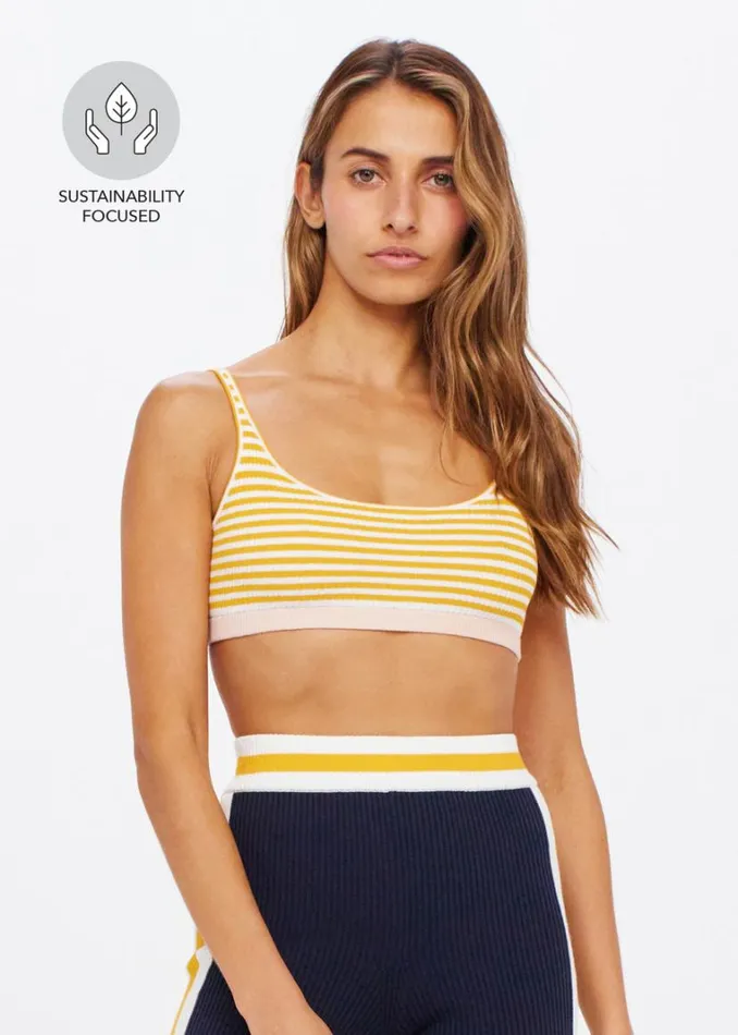 The Upside NORFOLK RORY KNIT BRA Whitesun Shop Knitwear