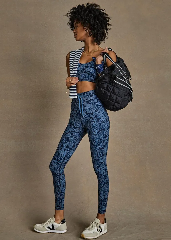 The Upside NOUVEAUX 25IN MIDI PANT Paisley Shop Leggings