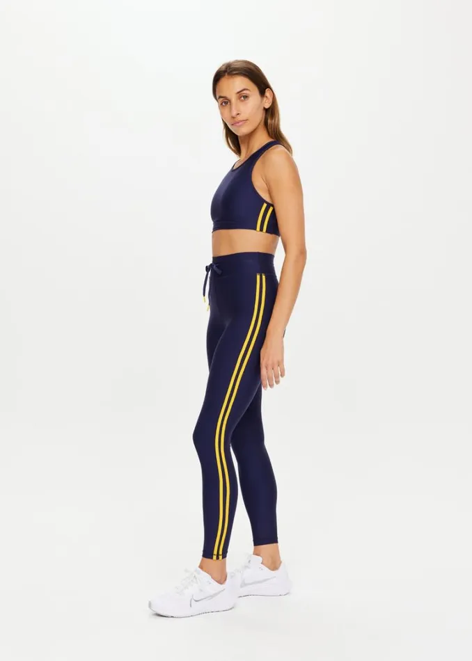 The Upside OXFORD NORA BRA Navy Shop Sports Bras