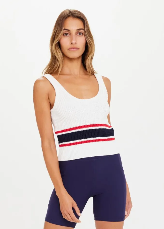 The Upside PANAMA OPHELIA KNIT TOP White Shop Shirts and Tanks The Upside PANAMA OPHELIA KNIT TOP White Shop Shirts and Tanks