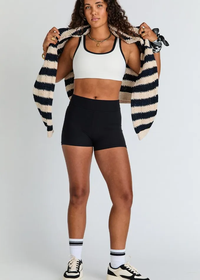 The Upside PEACHED 25IN SPIN SHORT Black Shop Shorts