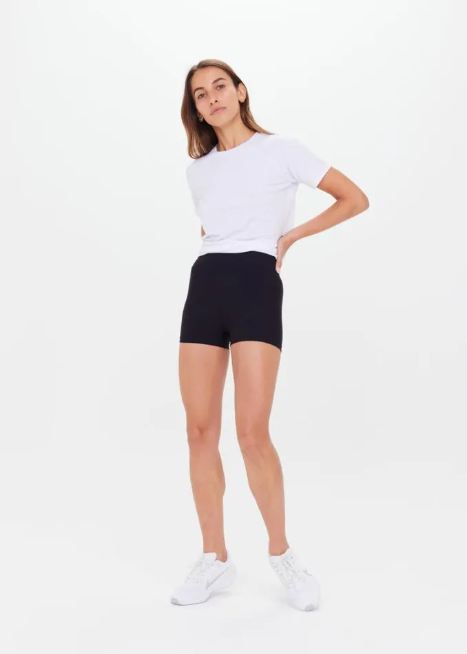 The Upside PEACHED 25IN SPIN SHORT Black Shop Shorts The Upside PEACHED 25IN SPIN SHORT Black Shop Shorts