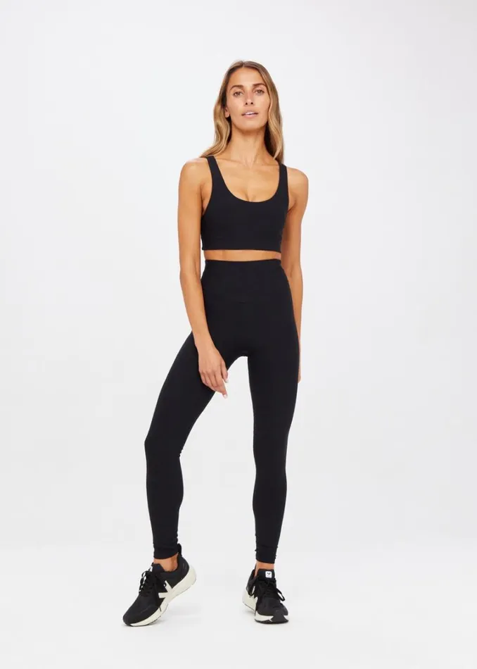 The Upside PEACHED 28IN HIGH RISE PANT Black Shop Leggings The Upside PEACHED 28IN HIGH RISE PANT Black Shop Leggings