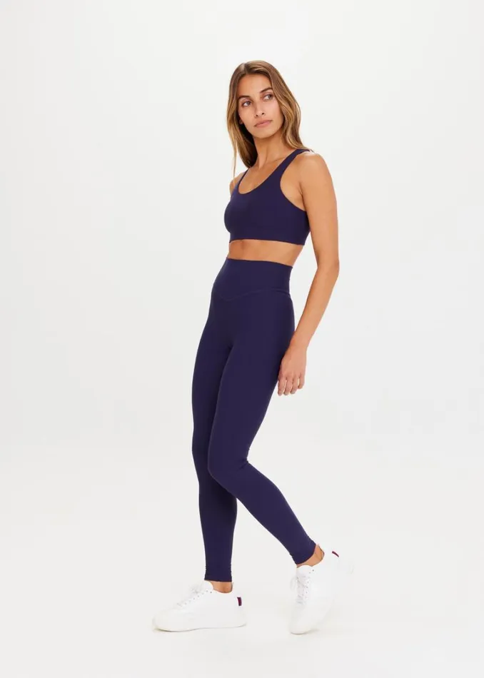 The Upside PEACHED 28IN HIGH RISE PANT Navy Shop Leggings The Upside PEACHED 28IN HIGH RISE PANT Navy Shop Leggings