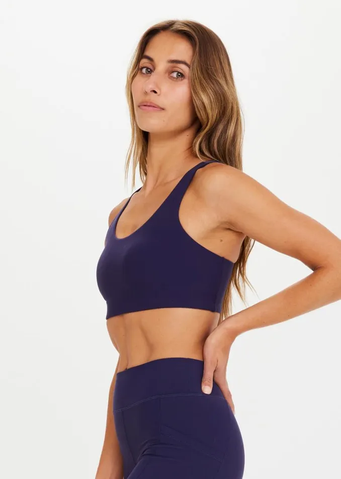 The Upside PEACHED JADE BRA Navy Shop Sports Bras The Upside PEACHED JADE BRA Navy Shop Sports Bras