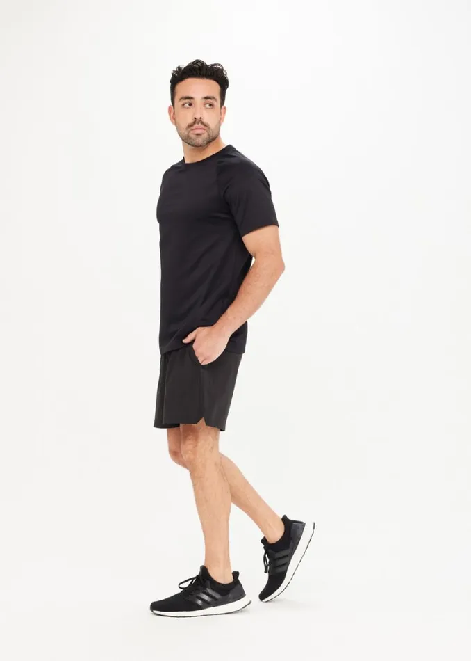 The Upside QUICK DRY DEAN TEE Black Shop Tops The Upside QUICK DRY DEAN TEE Black Shop Tops