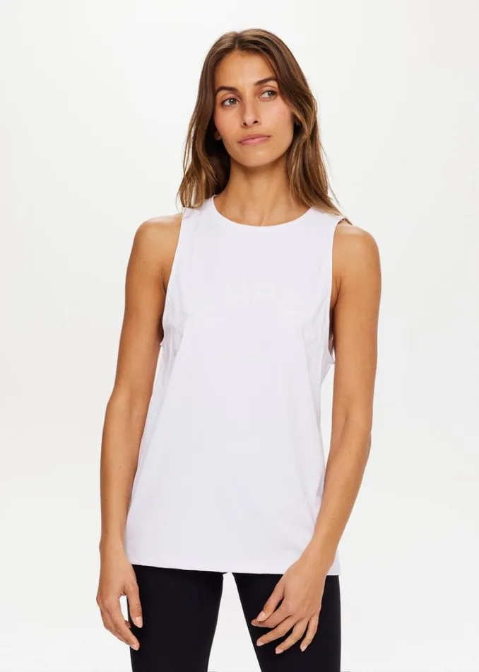 The Upside QUICK DRY SARAH TANK White Shop Shirts and Tanks