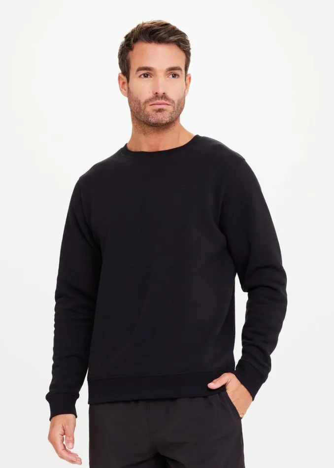 The Upside REDFORD CREW Black Shop Tops