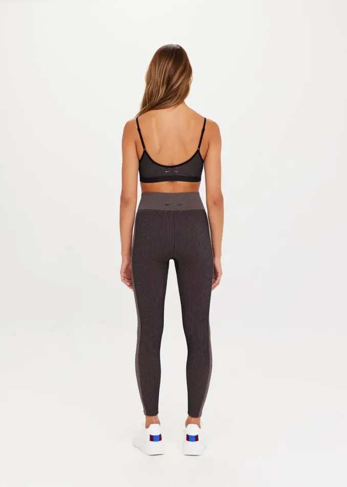 The Upside RIBBED SEAMLESS 25IN MIDI PANT Mocha Shop Leggings The Upside RIBBED SEAMLESS 25IN MIDI PANT Mocha Shop Leggings