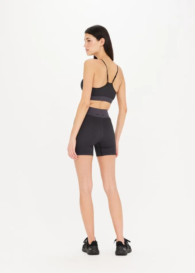 The Upside RIBBED SEAMLESS 5IN SPIN SHORT Black Shop Shorts The Upside RIBBED SEAMLESS 5IN SPIN SHORT Black Shop Shorts