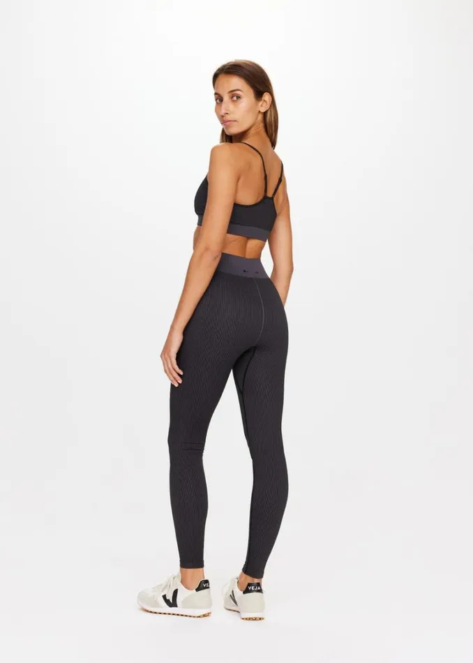 The Upside RIBBED SEAMLESS ZAHRA BRA Black Shop Sports Bras The Upside RIBBED SEAMLESS ZAHRA BRA Black Shop Sports Bras