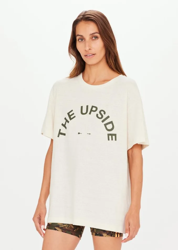 The Upside SAM TEE Oat Shop Shirts and Tanks