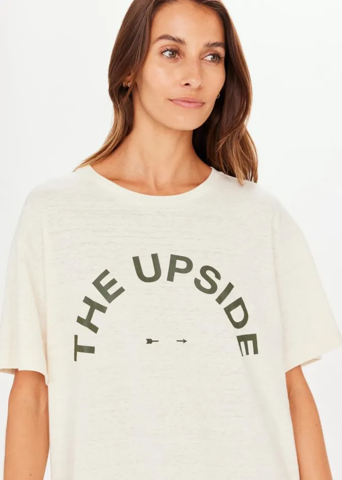 The Upside SAM TEE Oat Shop Shirts and Tanks