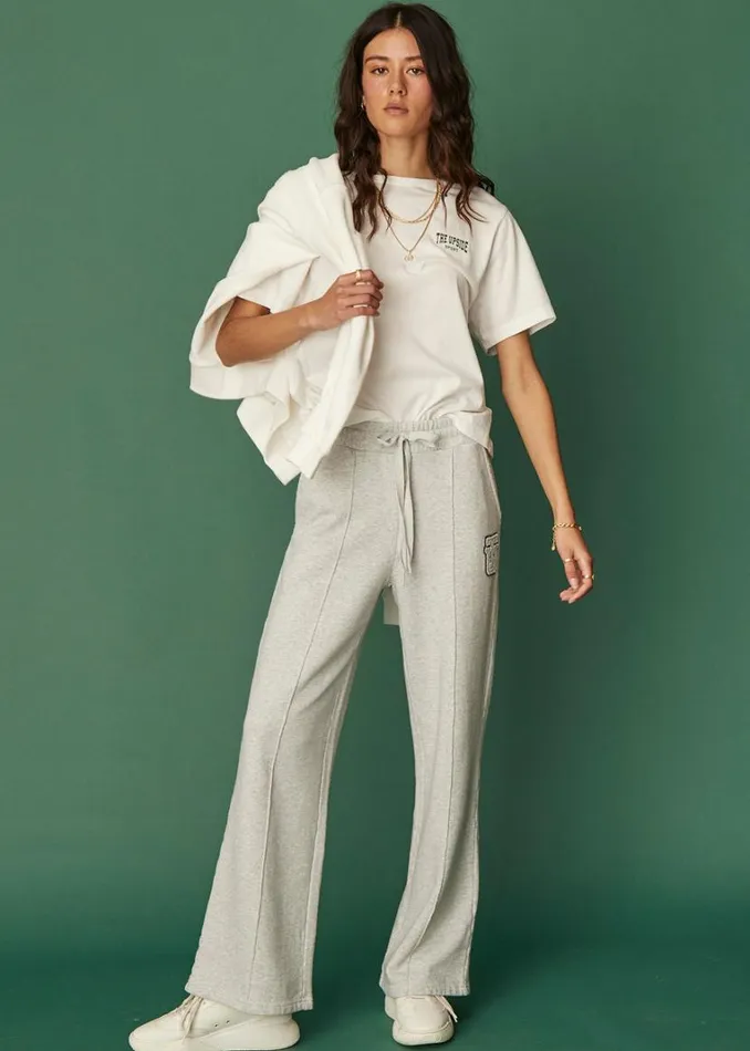 The Upside SOHO WILLOW PANT Grey Marle Shop Pants