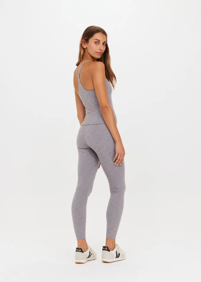 The Upside STUDIO 25IN MIDI PANT Grey Marle Shop Leggings The Upside STUDIO 25IN MIDI PANT Grey Marle Shop Leggings