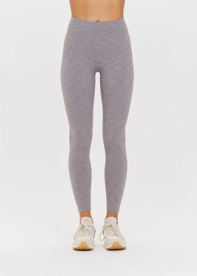 The Upside STUDIO 25IN MIDI PANT Grey Marle Shop Leggings The Upside STUDIO 25IN MIDI PANT Grey Marle Shop Leggings