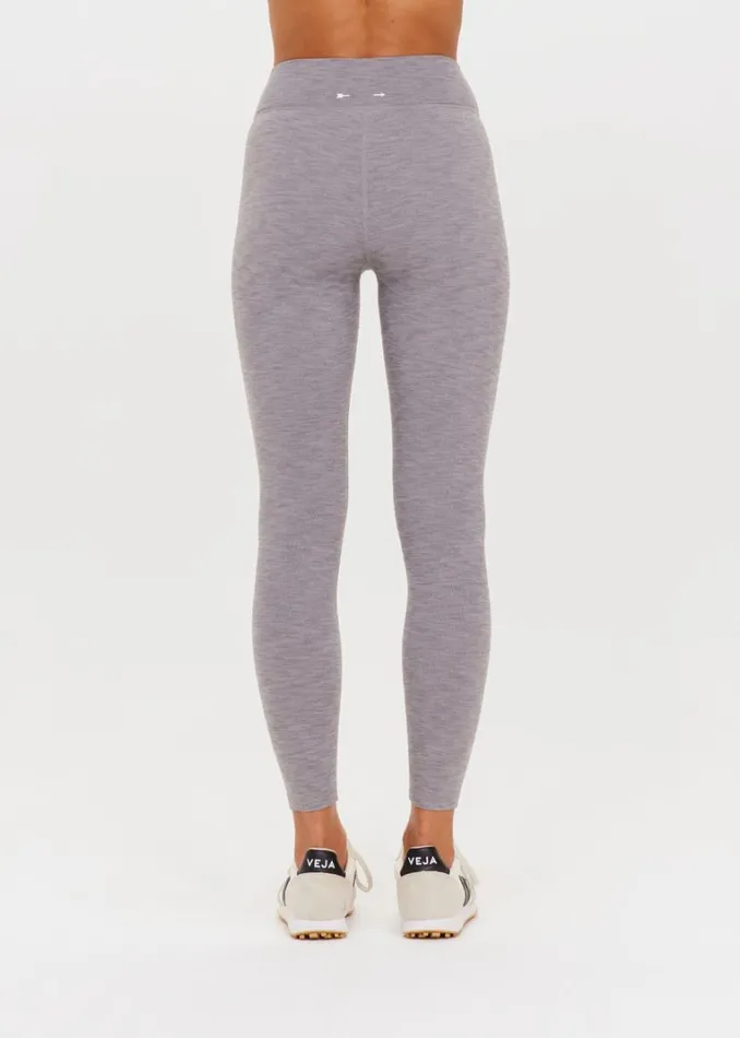 The Upside STUDIO 25IN MIDI PANT Grey Marle Shop Leggings The Upside STUDIO 25IN MIDI PANT Grey Marle Shop Leggings