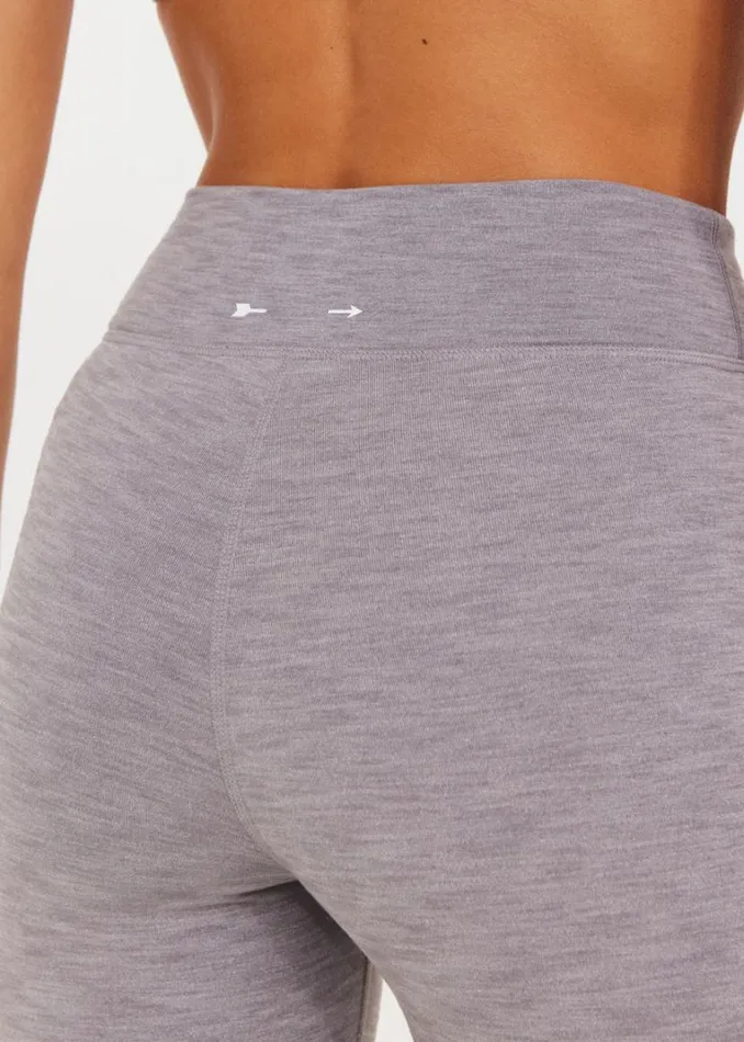 The Upside STUDIO 25IN MIDI PANT Grey Marle Shop Leggings The Upside STUDIO 25IN MIDI PANT Grey Marle Shop Leggings