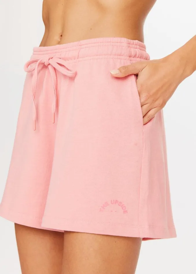The Upside SUMMIT ROLLER SHORT Blush Shop Shorts The Upside SUMMIT ROLLER SHORT Blush Shop Shorts
