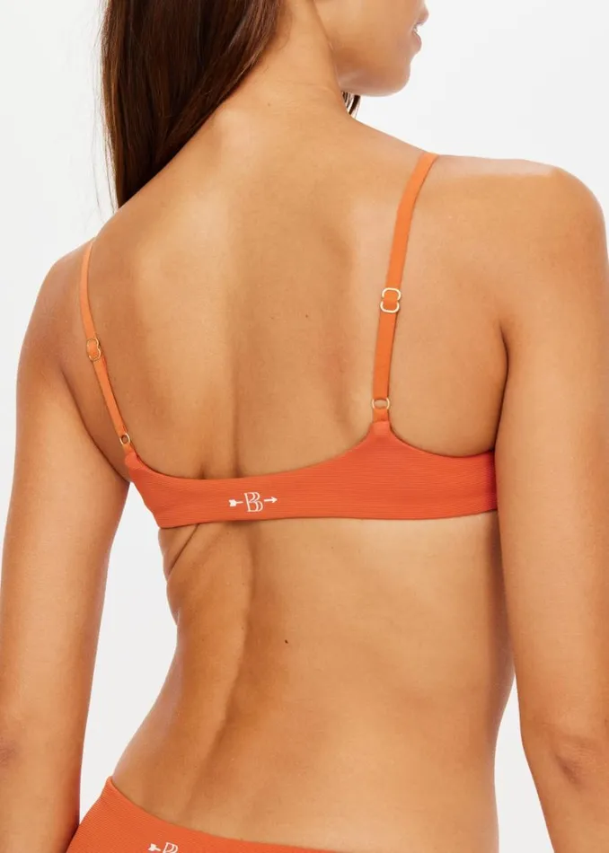 The Upside THE BANYA BYRON BRALETTE Rust Shop Swim Tops The Upside THE BANYA BYRON BRALETTE Rust Shop Swim Tops