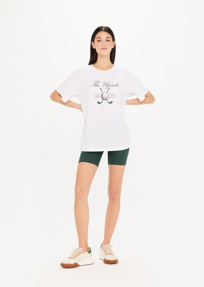 The Upside THE CLUB SAM TEE White Shop Shirts and Tanks The Upside THE CLUB SAM TEE White Shop Shirts and Tanks