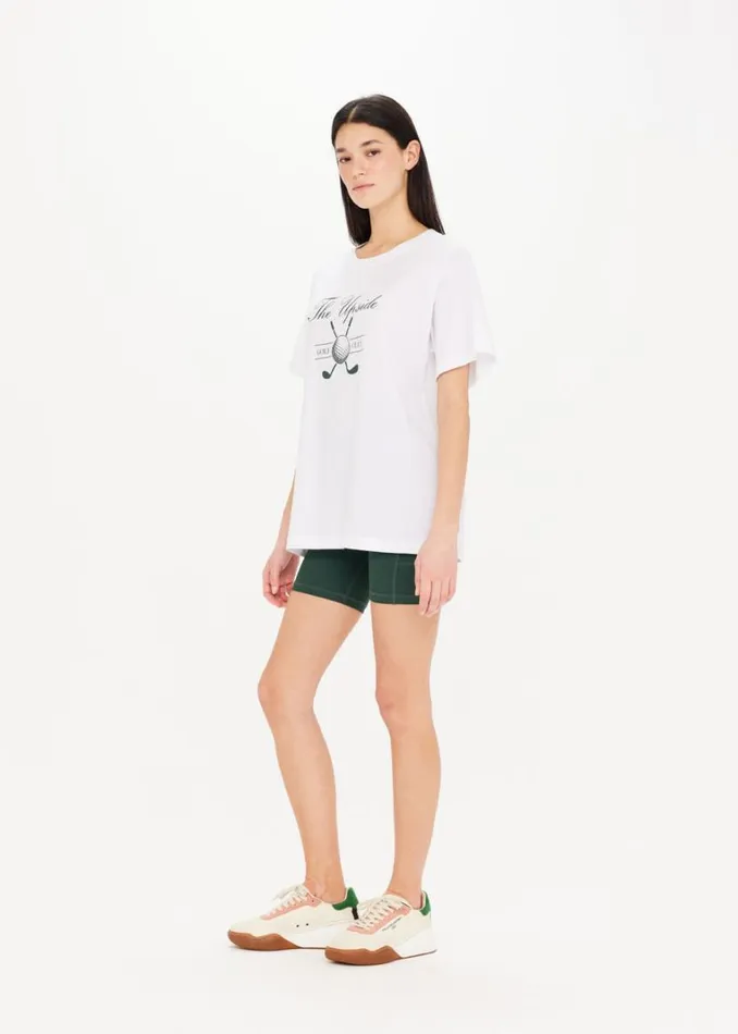 The Upside THE CLUB SAM TEE White Shop Shirts and Tanks The Upside THE CLUB SAM TEE White Shop Shirts and Tanks