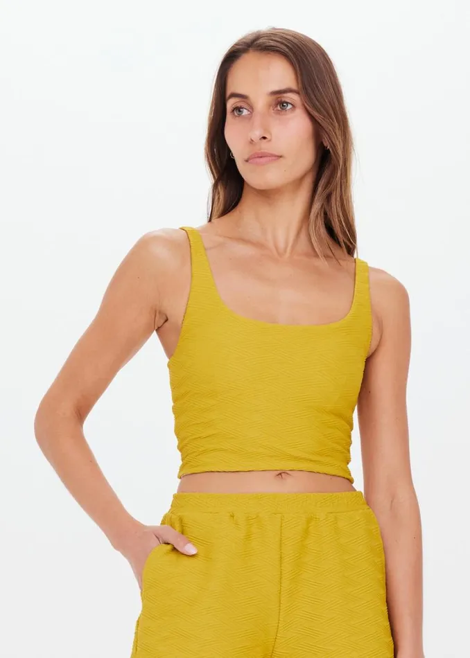The Upside YOKO LUCIA CROP Honeycomb Shop Sports Bras