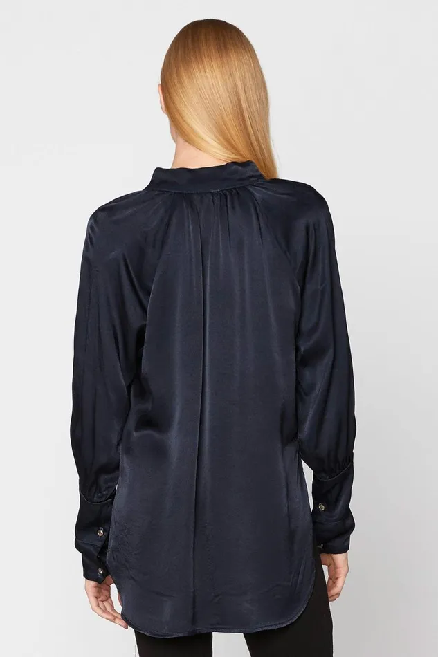 Thomasin Blouse Anchor Navy Clothing XCVI ShirtsBlouses