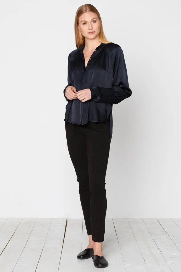 Thomasin Blouse Anchor Navy Clothing XCVI ShirtsBlouses