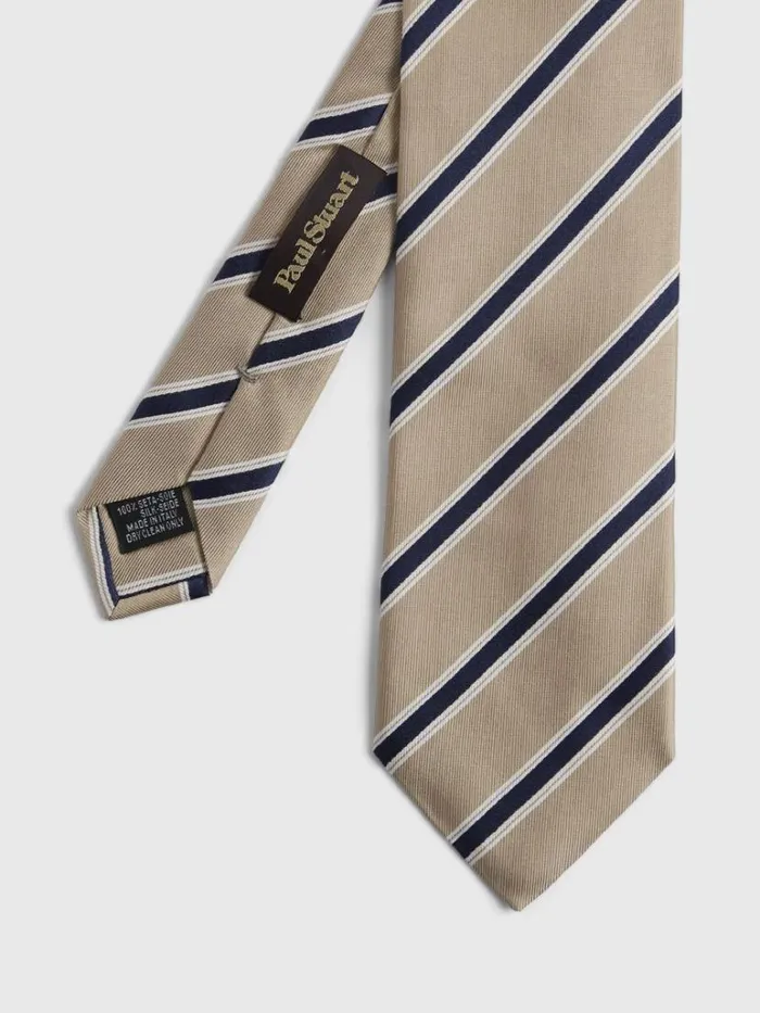 Ties Mens Paul Stuart Narrow Summer Stripe Tie Light Blue