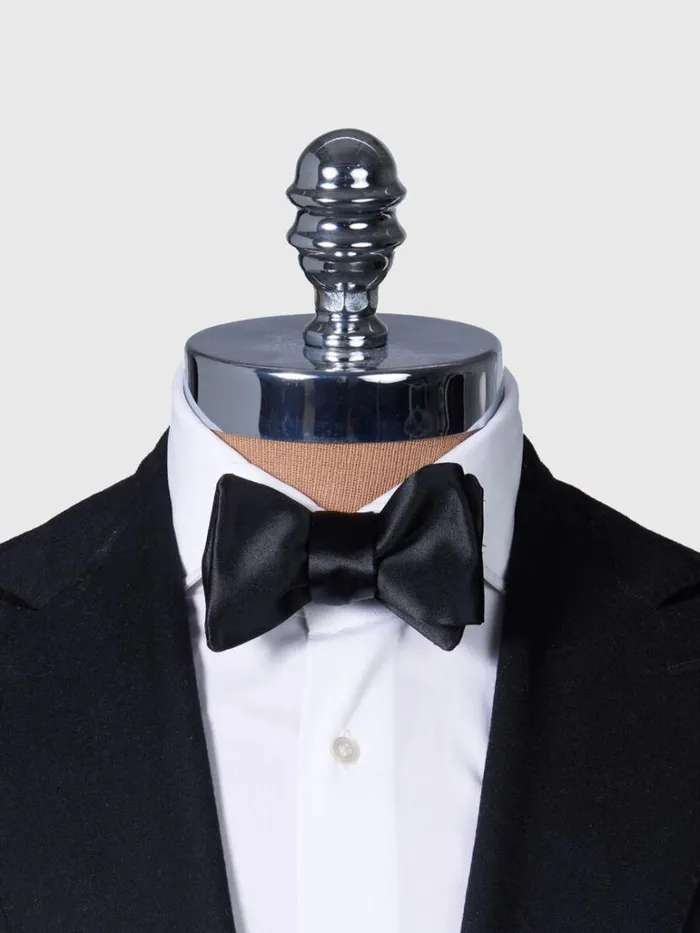 Ties Mens Paul Stuart Satin Blunt Edge Bow Tie Black Ties Mens Paul Stuart Satin Blunt Edge Bow Tie Black