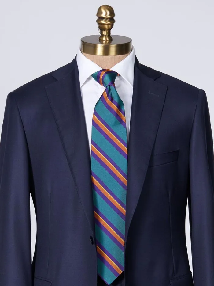 Ties Mens Paul Stuart Silk Mogador Stripe Tie Brown