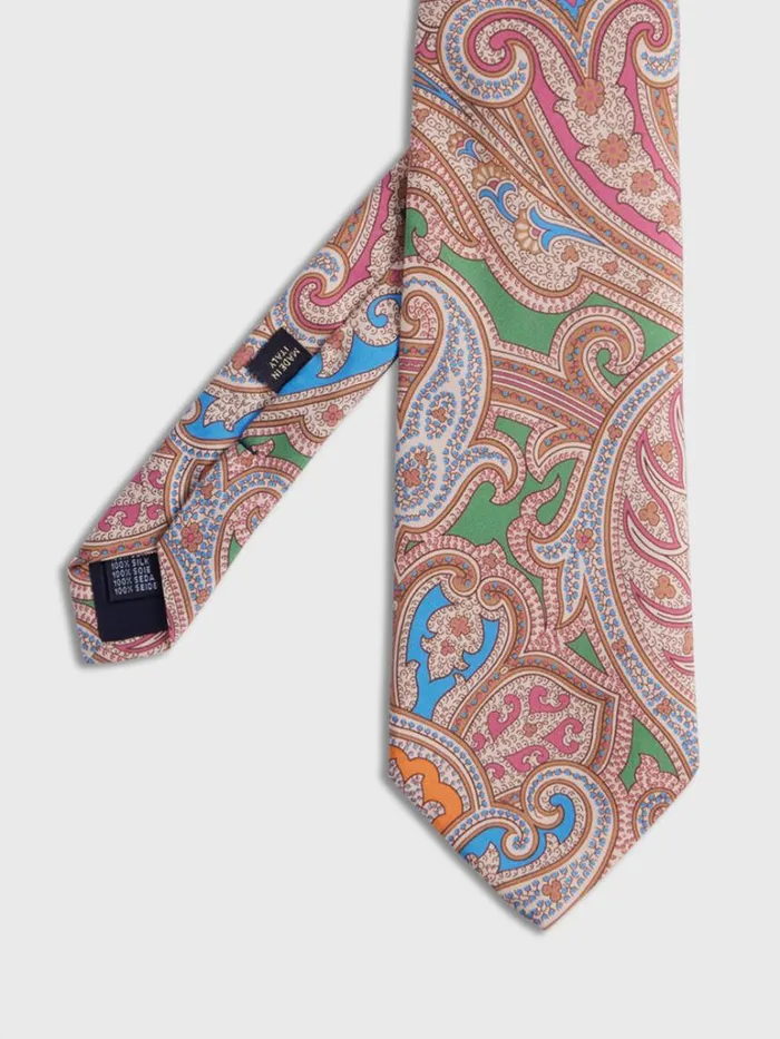 Ties Mens Paul Stuart Silk Paisley Tie Blue