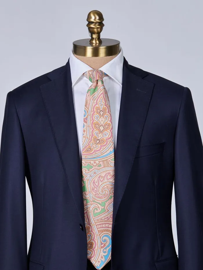 Ties Mens Paul Stuart Silk Paisley Tie Blue Ties Mens Paul Stuart Silk Paisley Tie Blue