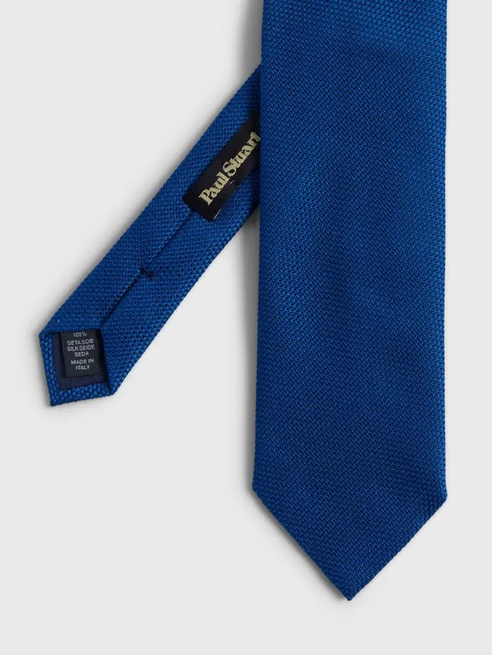 Ties Mens Paul Stuart Solid Silk Garza Tie Black
