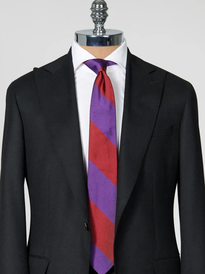Ties Mens Paul Stuart TwoTone Woven Silk Striped Tie Browngold Ties Mens Paul Stuart TwoTone Woven Silk Striped Tie Browngold