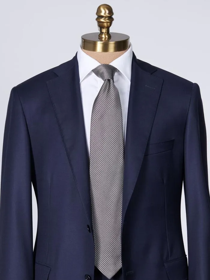 Ties Mens Paul Stuart Woven Silk Micro Deco Tie Black
