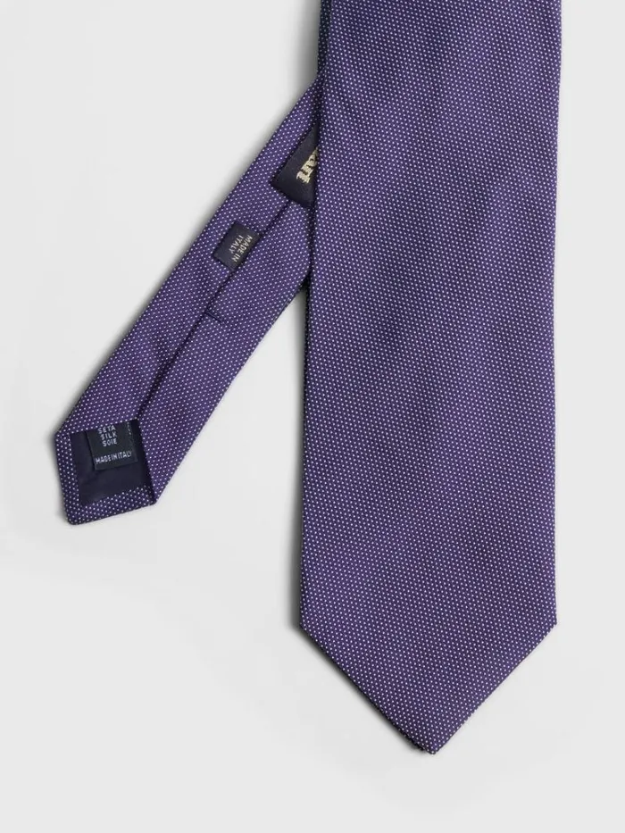 Ties Mens Paul Stuart Woven Silk Micro Dot Tie Black