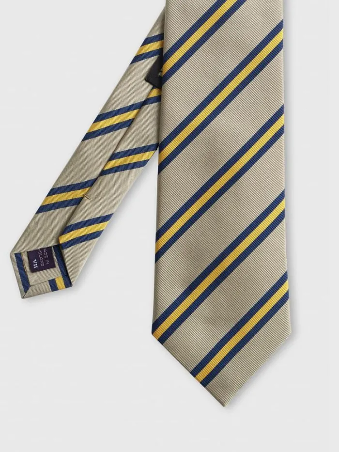 Ties Mens Paul Stuart Woven Silk Regimental Stripe Tie Light Blue