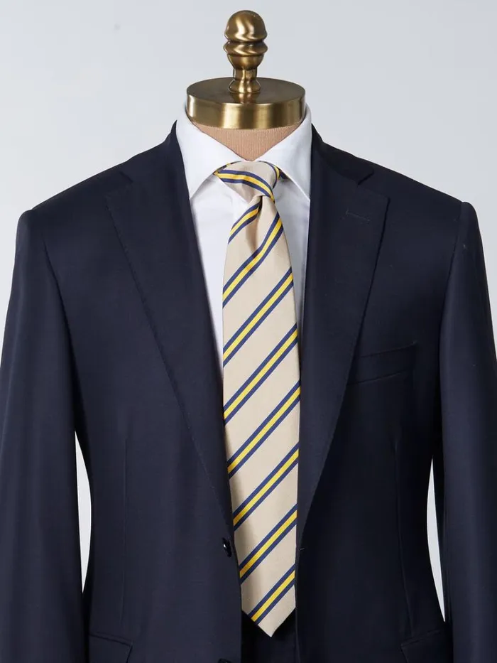 Ties Mens Paul Stuart Woven Silk Regimental Stripe Tie Light Blue