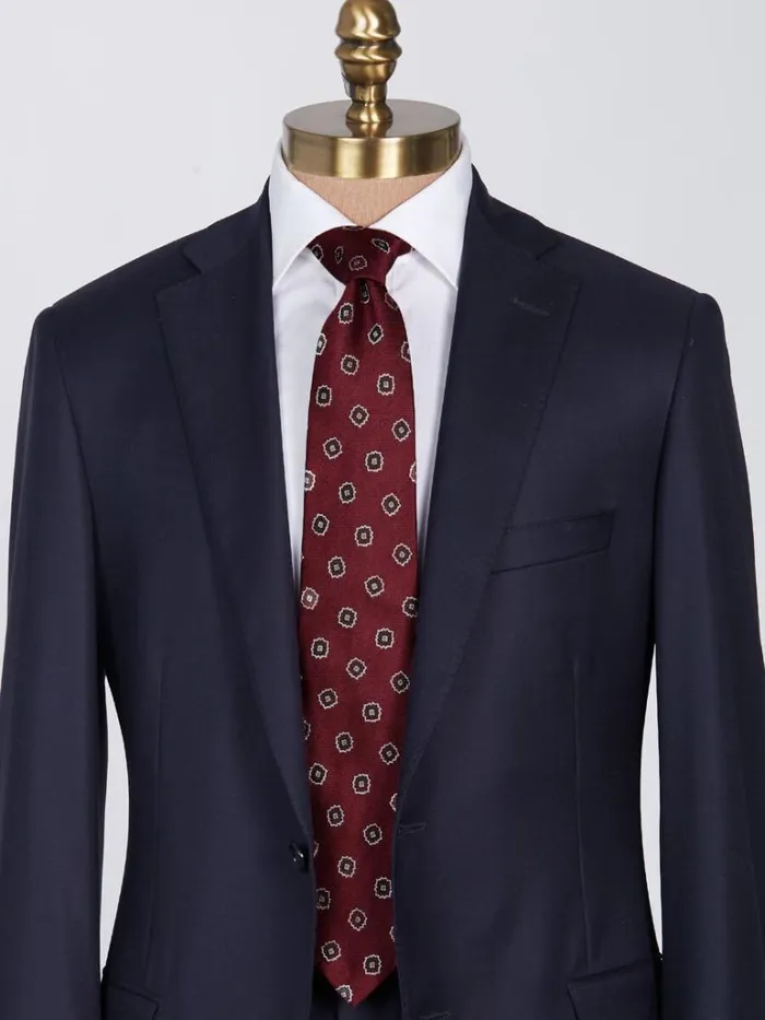 Ties Mens Paul Stuart Woven Silk Tossed Medallion Tie Grey
