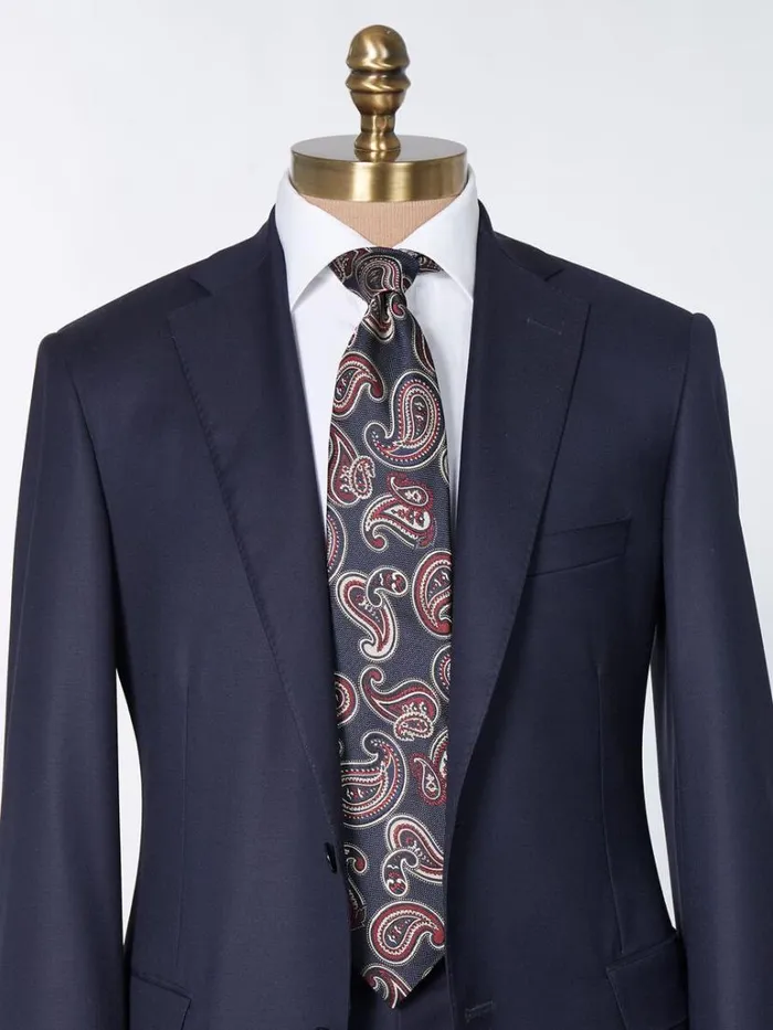 Ties Mens Paul Stuart Woven Silk Tossed Pine Tie Brown