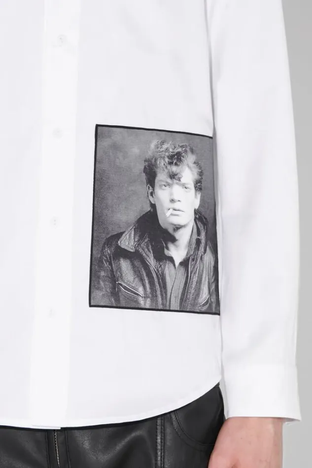 Tops Men MISBHV Self Portrait 1980 Robert Mapplethorpe Shirt White