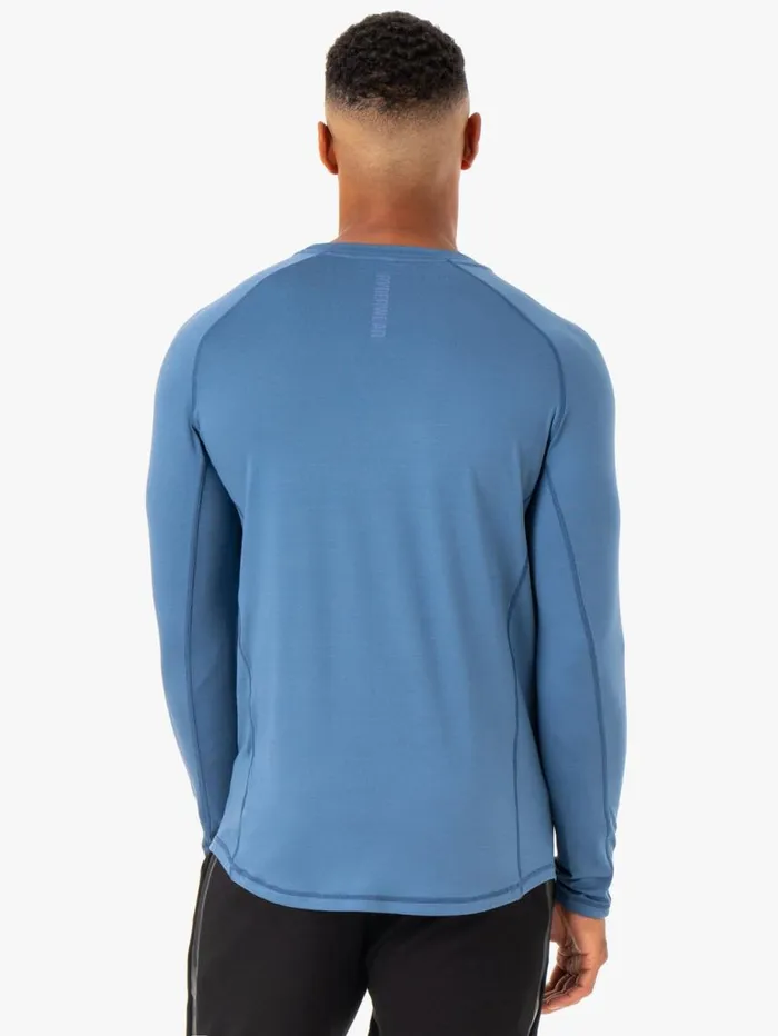 Tops Mens Ryderwear Enhance Long Sleeve Training Top Blue