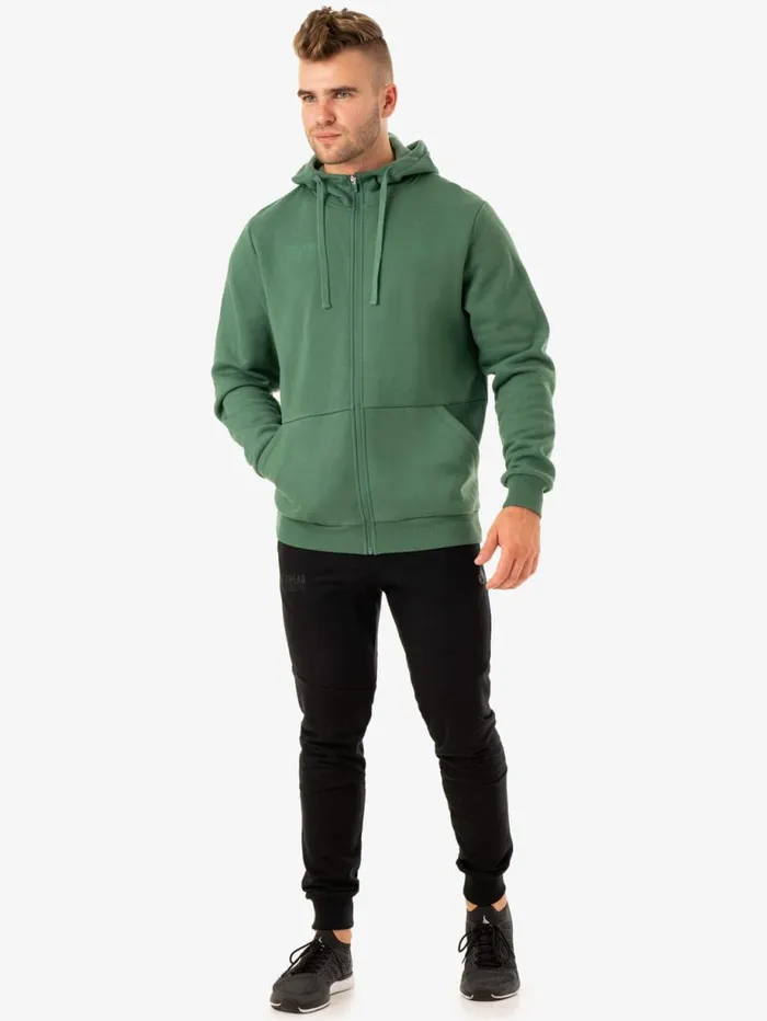 Tops Mens Ryderwear Limitless Zip Up Jacket Forest Green
